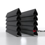 Ламели для забора жалюзи Luxe V RAL 7024 – порошковое покрытие, толщина 0,45 мм в Минеральных Водах | фото 1