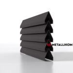 Ламели для забора жалюзи Luxe Л RAL 8019 – покрытие порошковое, толщина 0,45 мм в Минеральных Водах | фото 1