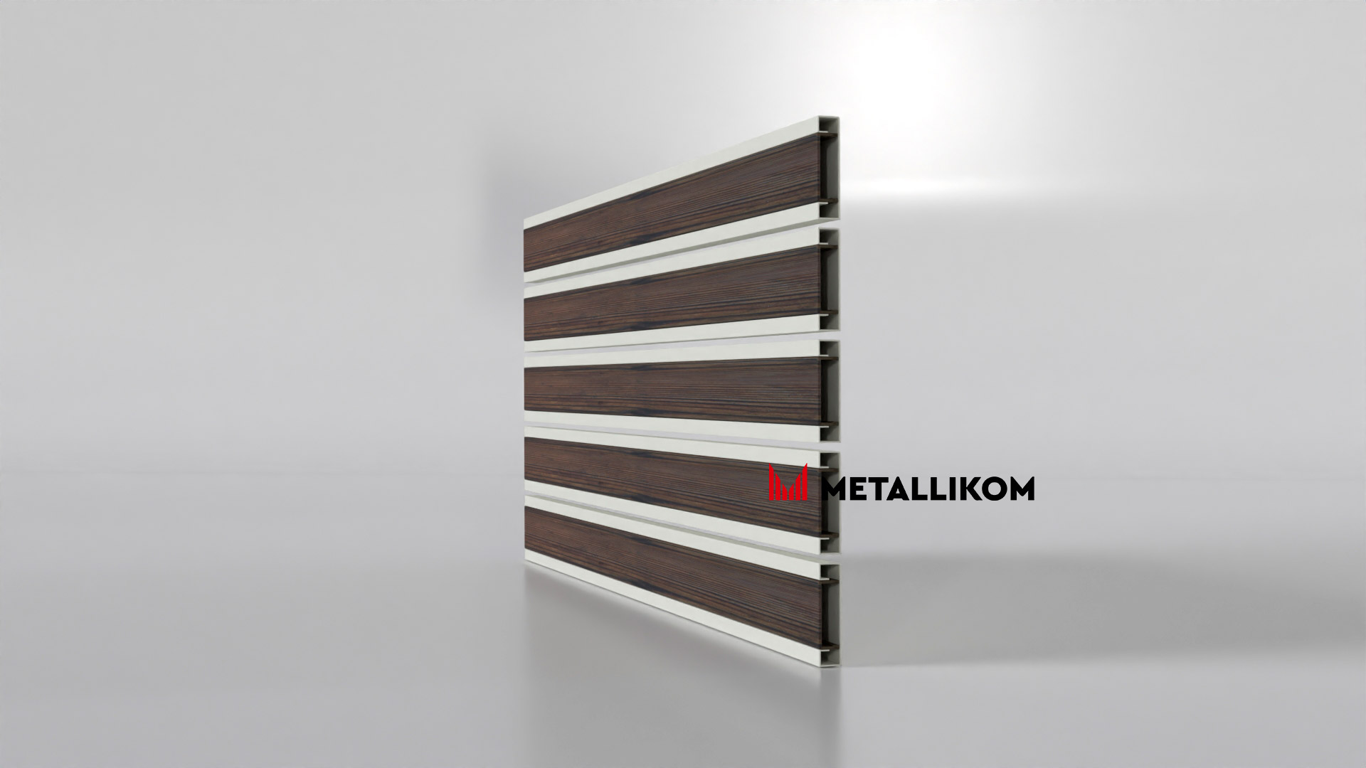 Планкен для забора Printec под дерево 120 mm RAL 9002 – покрытие матовое, толщина 0,45 мм