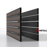 Планкен для забора Printec под дерево 120 mm RAL 7024 – покрытие полиэстер, толщина 0,45 мм в Минеральных Водах | фото 1