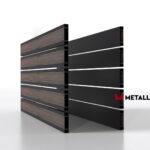 Планкен для забора Printec под дерево 120 mm RAL 9005 – покрытие полиэстер, толщина 0,45 мм в Минеральных Водах | фото 2