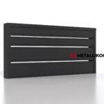 Планкен для забора 190 mm RAL 9005 – покрытие матовое, толщина 0,45 мм в Минеральных Водах | фото 3