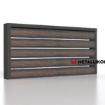 Планкен для забора Printec под дерево 120 mm RAL 7024 – покрытие полиэстер, толщина 0,45 мм в Минеральных Водах | фото 4