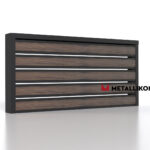 Планкен для забора Printec под дерево 120 mm RAL 9005 – покрытие полиэстер, толщина 0,45 мм в Минеральных Водах | фото 4